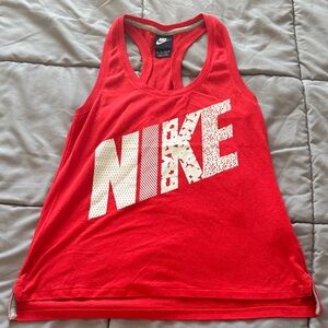 Nike Red Graphic Tank (XS)